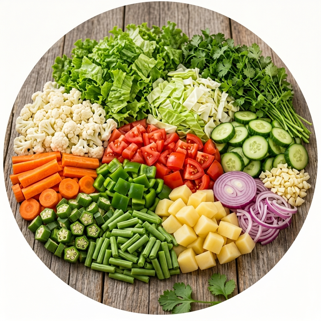 🥕 Fresh Cut Vegetables