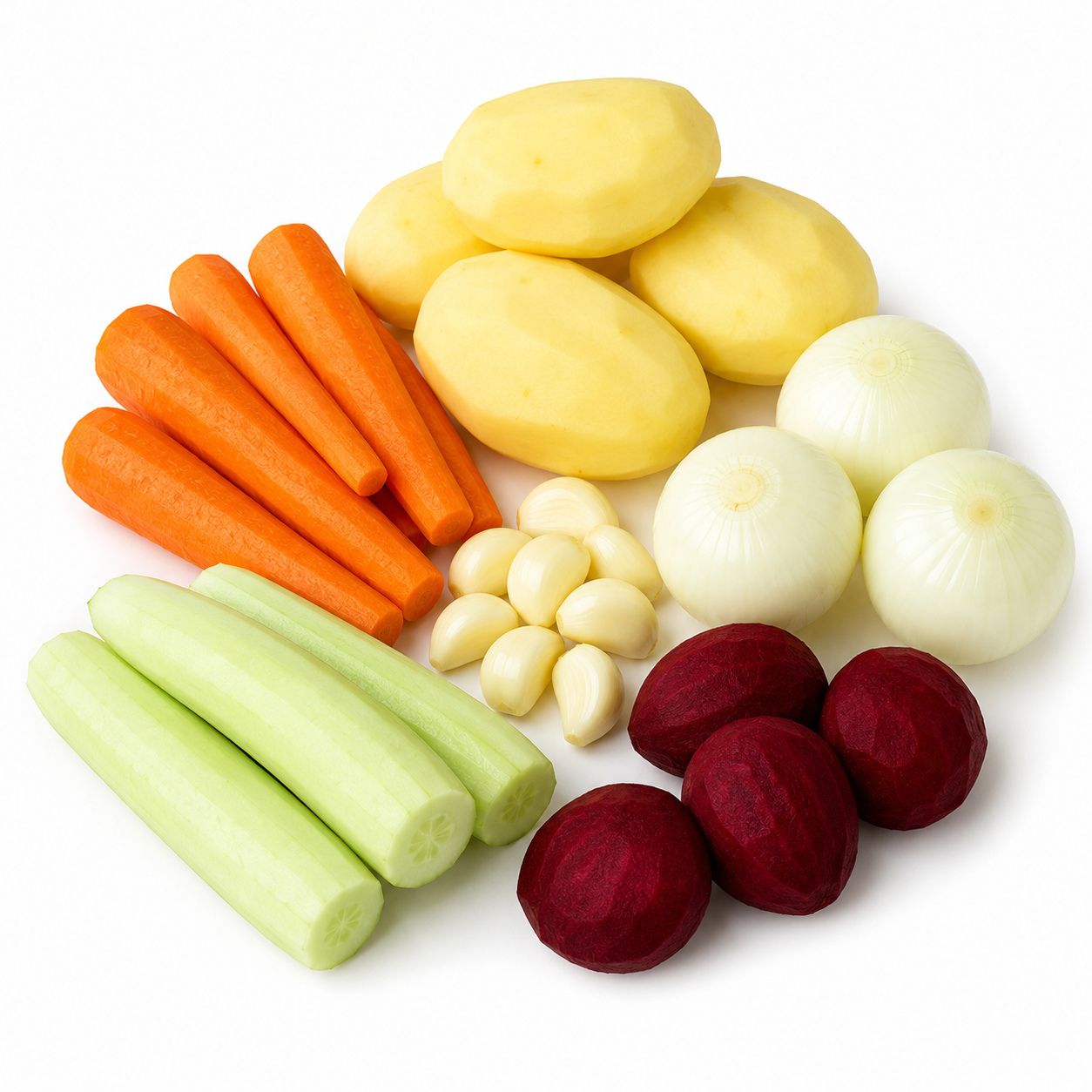 🥕Fresh Peeled Vegetables