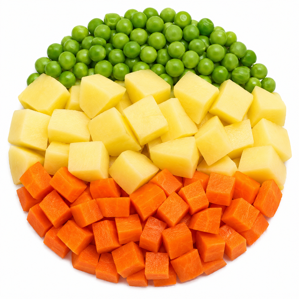 Fresh Mixed Vegetables (Potato, Peas & Carrot) – 400g | Ready to Cook