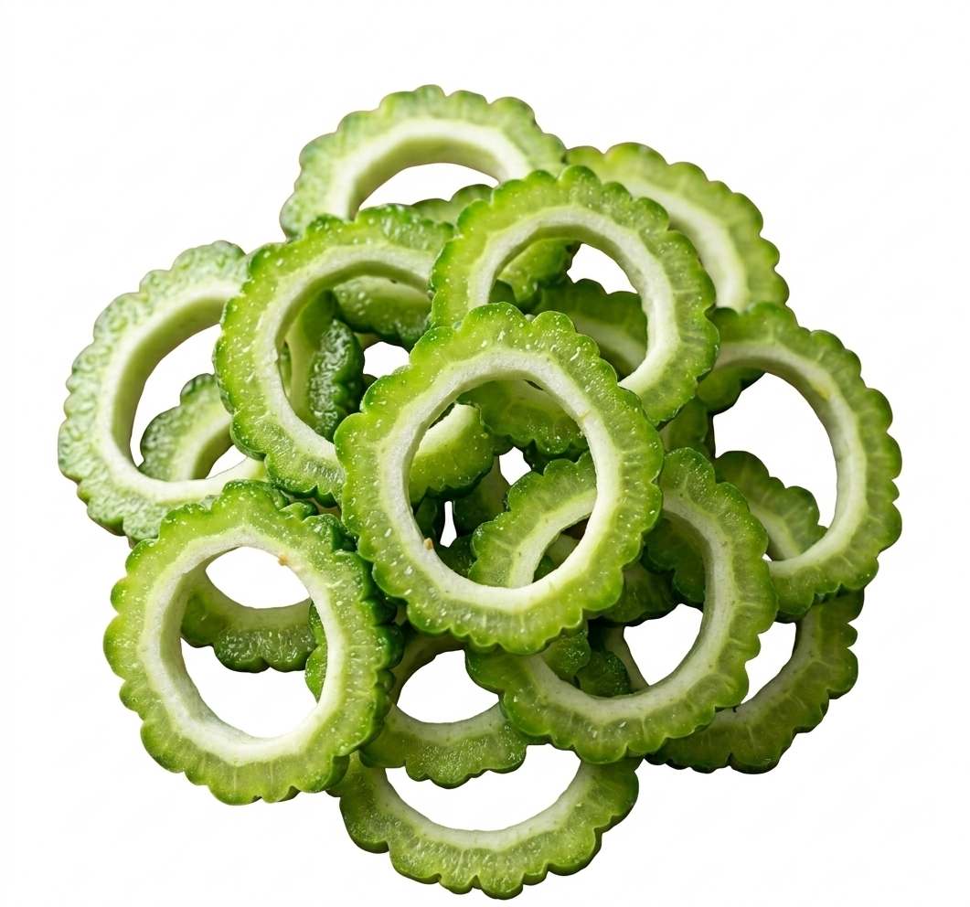 Fresh Sliced Bitter Gourd (Karela) – Ready to Cook (250g)