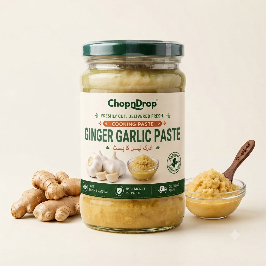 ChopnDrop Premium Ginger Garlic Paste – Fresh Cooking Paste | 300g