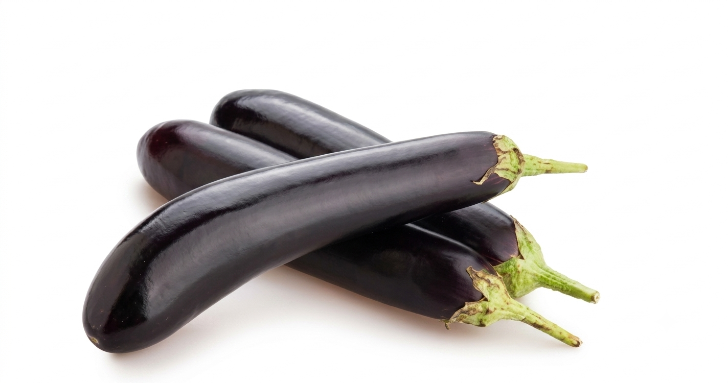 Fresh Long Brinjal (Lamba Baingan)-(500g)