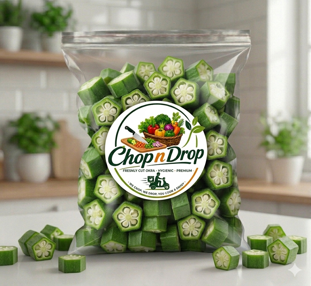 Fresh Small Cut Lady Finger (Bhindi) – Ready to Cook (500g)