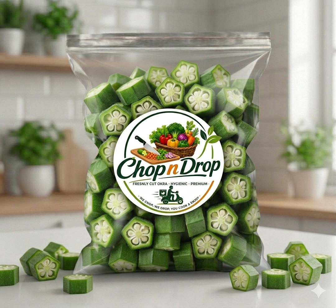 Fresh Small Cut Lady Finger (Bhindi) – Ready to Cook (500g)
