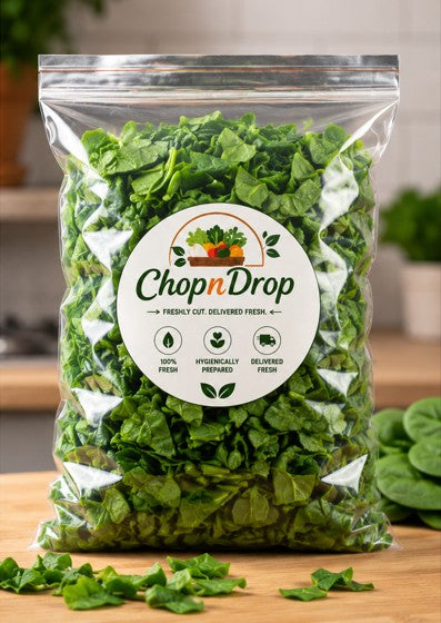 Fresh Chopped Spinach (Paalak) – Ready to Cook (500g)